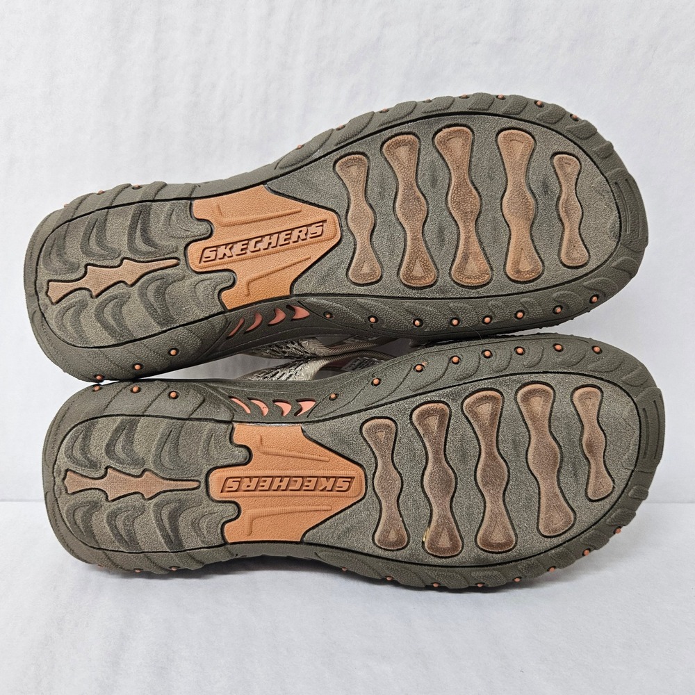 Skechers Reggae Splatter Slide Sandals 40822/TPE Taupe Orange Womens Size 7 - Picture 7 of 8
